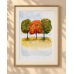 “Autumn Park” – Original Watercolor by Marina Stognieva